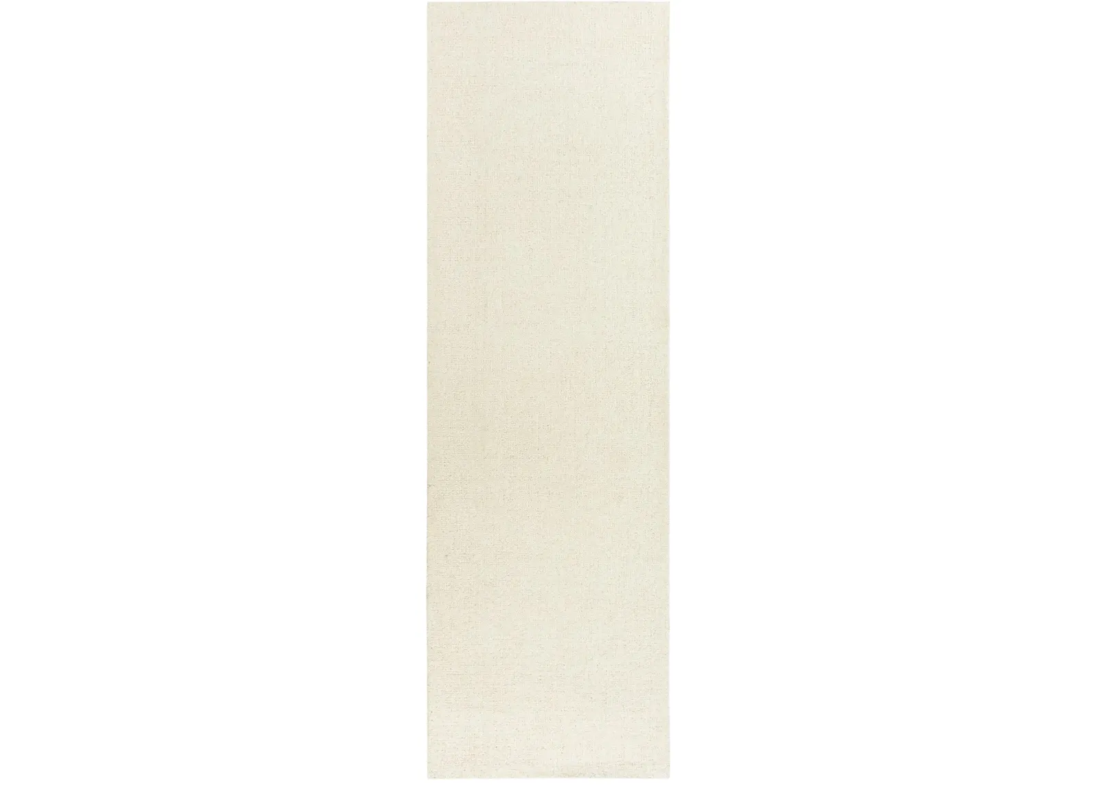 Brindleton Ivory/White Tweed Wool 2'6" x 8' Runner Rug