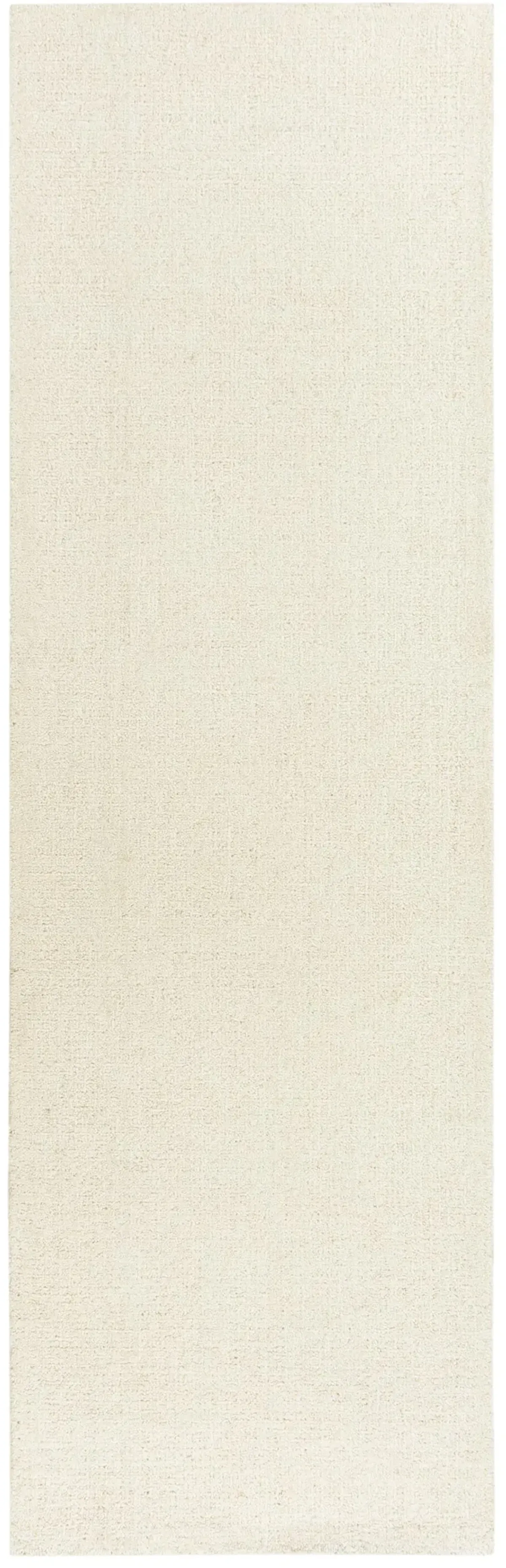 Brindleton Ivory/White Tweed Wool 2'6" x 8' Runner Rug