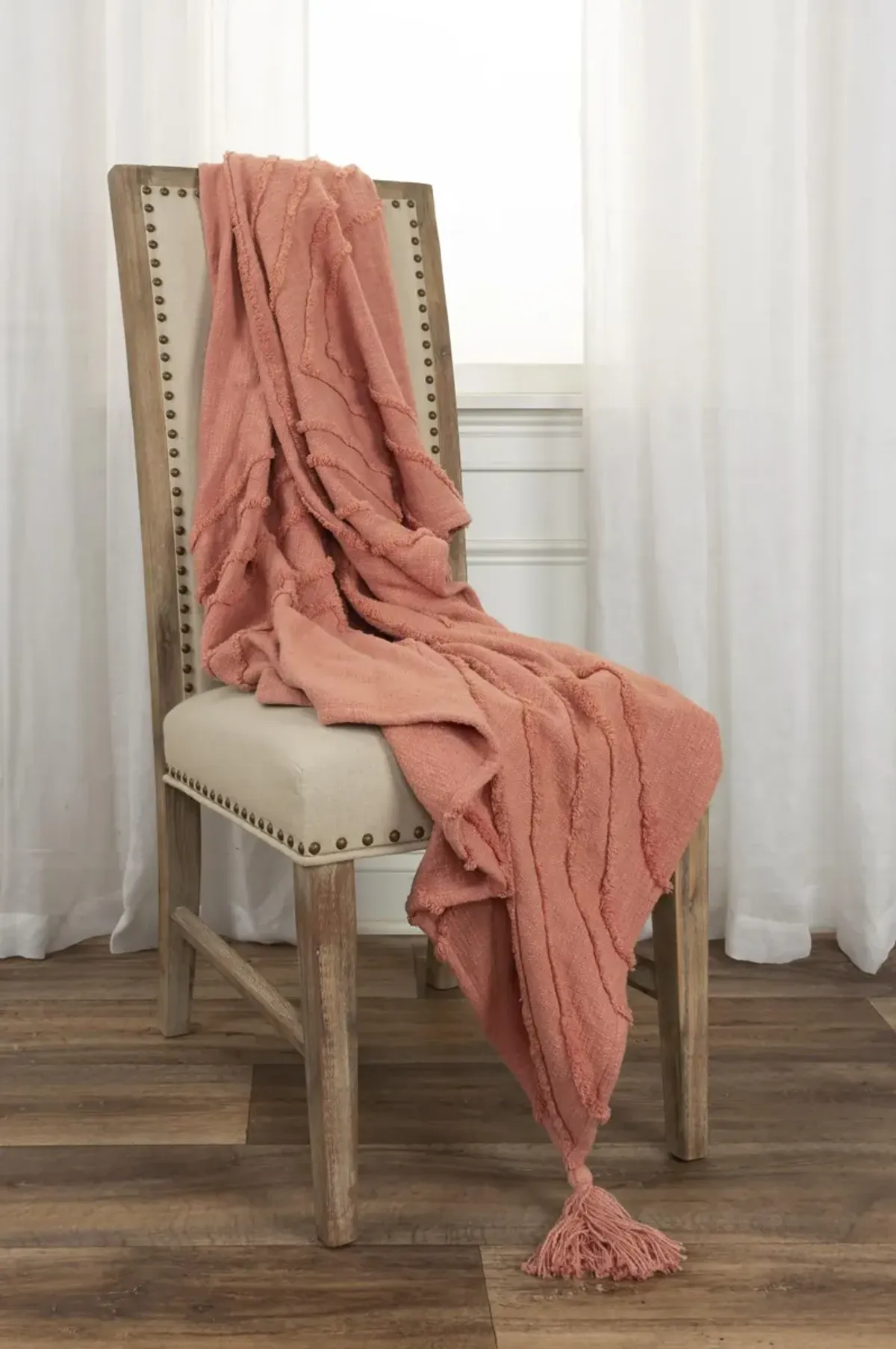 Geometric Coral  Throw