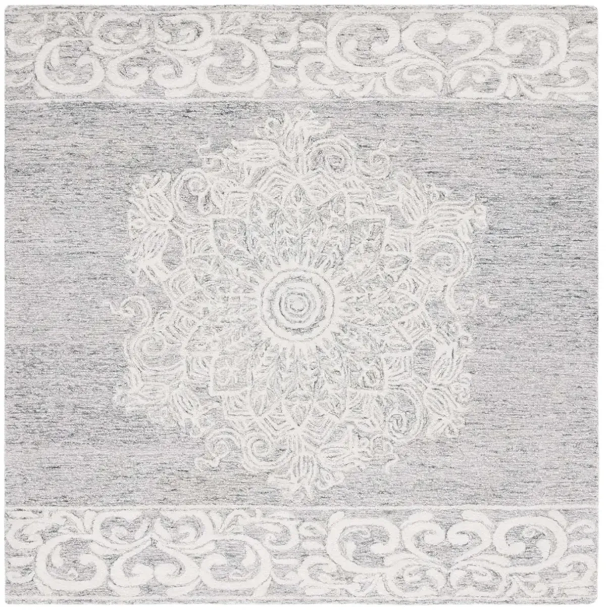 ABSTRACT Hand Tufted 6' x 6' Square area rug