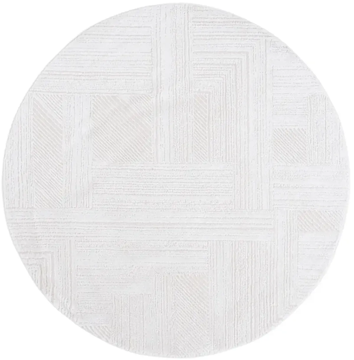 KINGSTON 112 IVORY  6'-7' x 6'-7' Round Round Rug