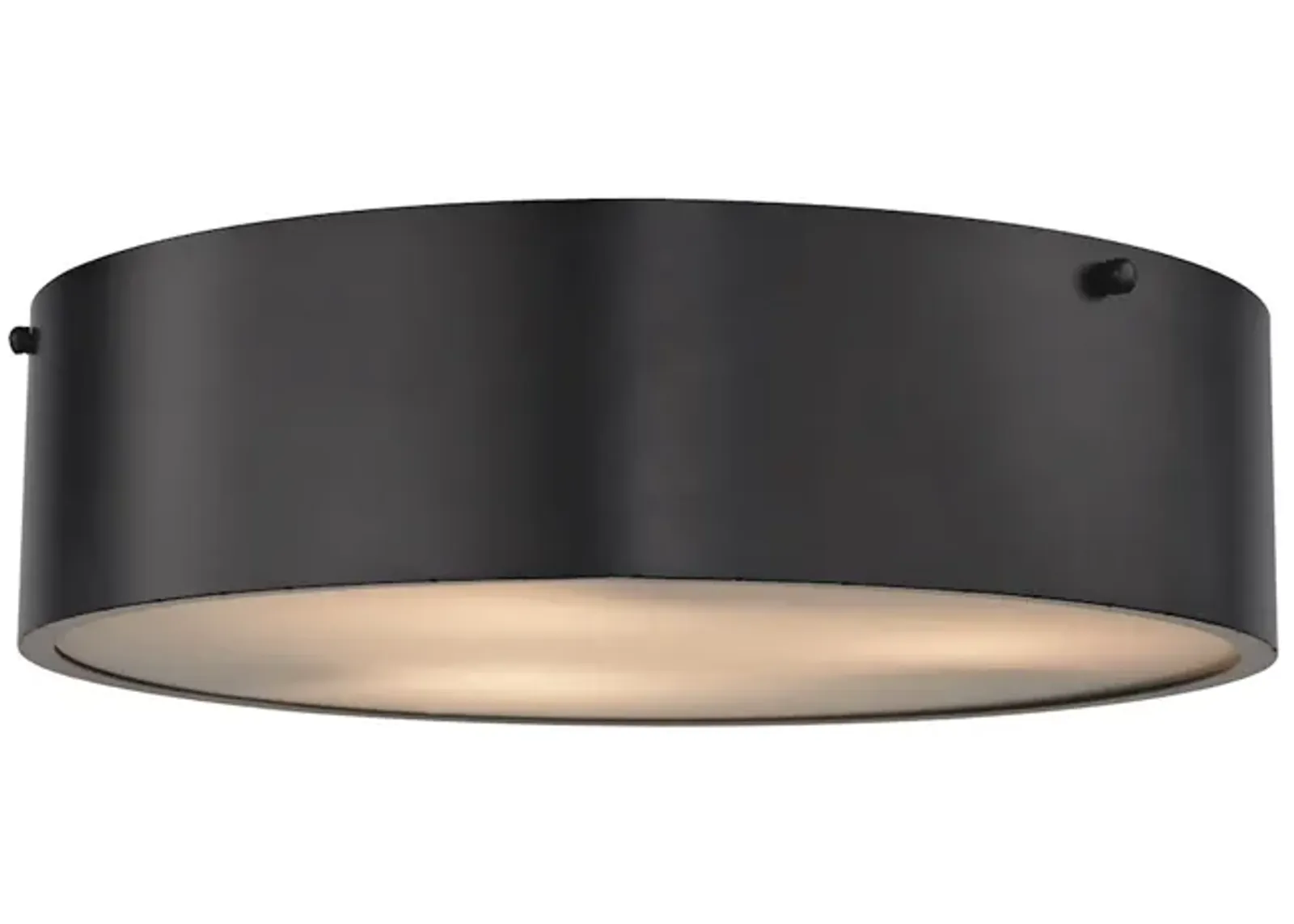 Clayton 16" Wide 3-Light Flush Mount - Oil Rubbed Bronze