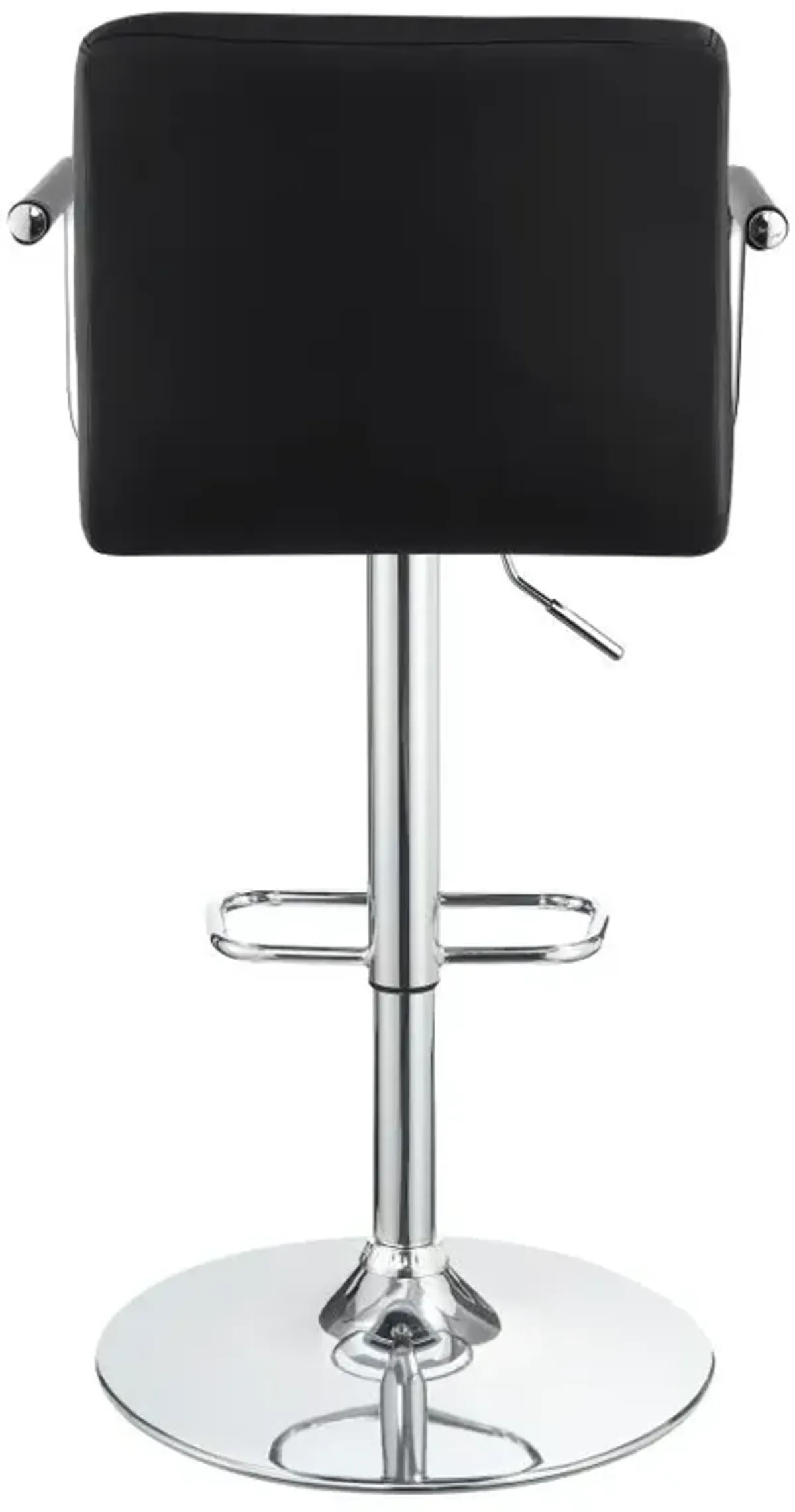 Palomar Adjustable Height Bar Stool Black and Chrome