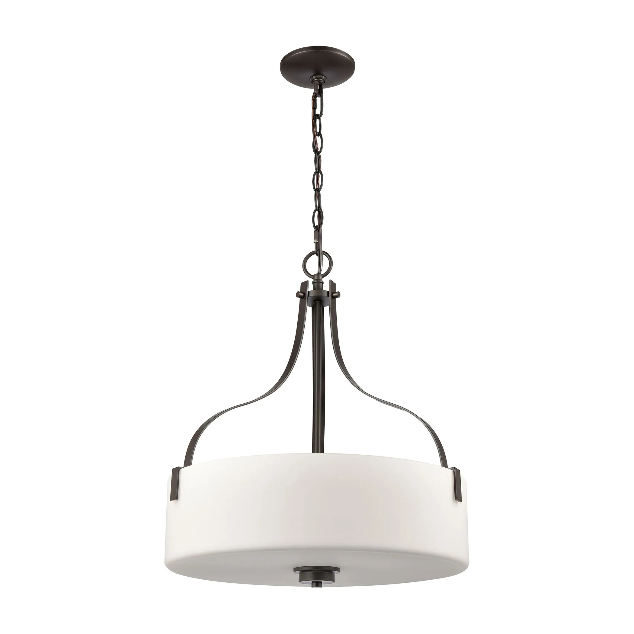 Market Square 18" Wide 3-Light Pendant - Oil Rubbed Bronze