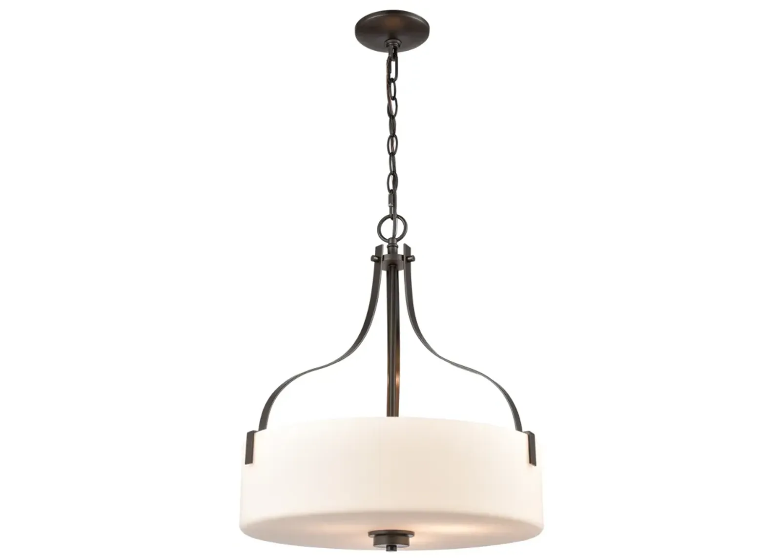 Market Square 18" Wide 3-Light Pendant - Oil Rubbed Bronze