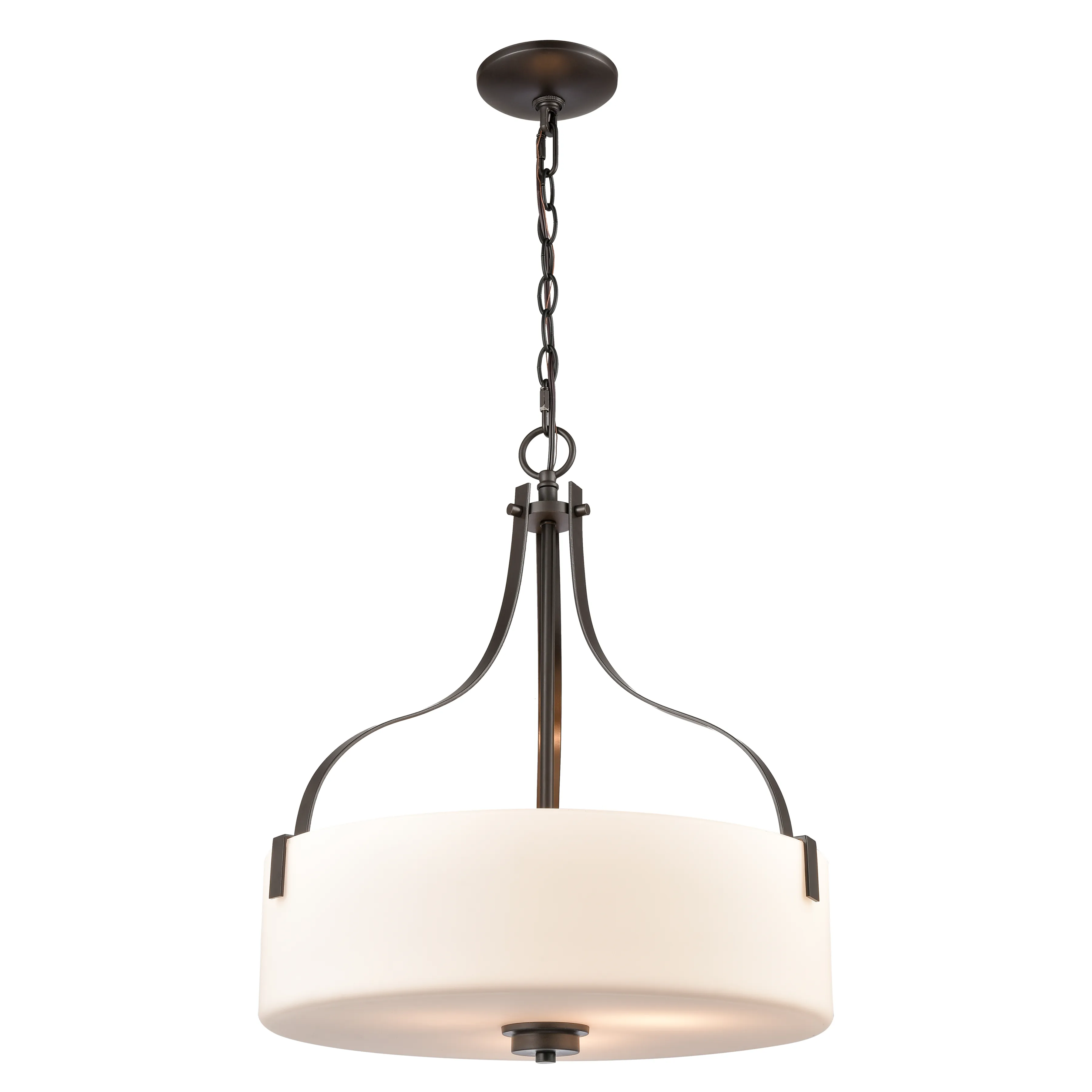 Market Square 18" Wide 3-Light Pendant - Oil Rubbed Bronze