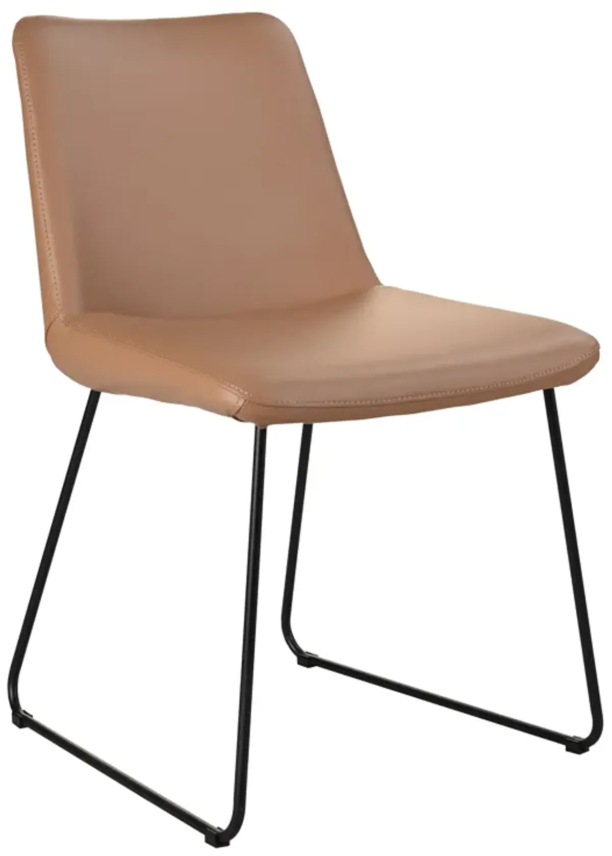 VILLA DINING CHAIR LIGHT BROWN-SET OF TWO