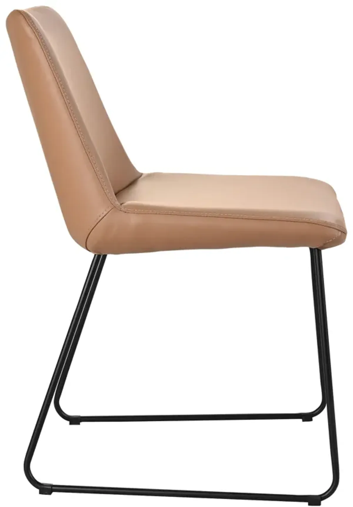 VILLA DINING CHAIR LIGHT BROWN-SET OF TWO