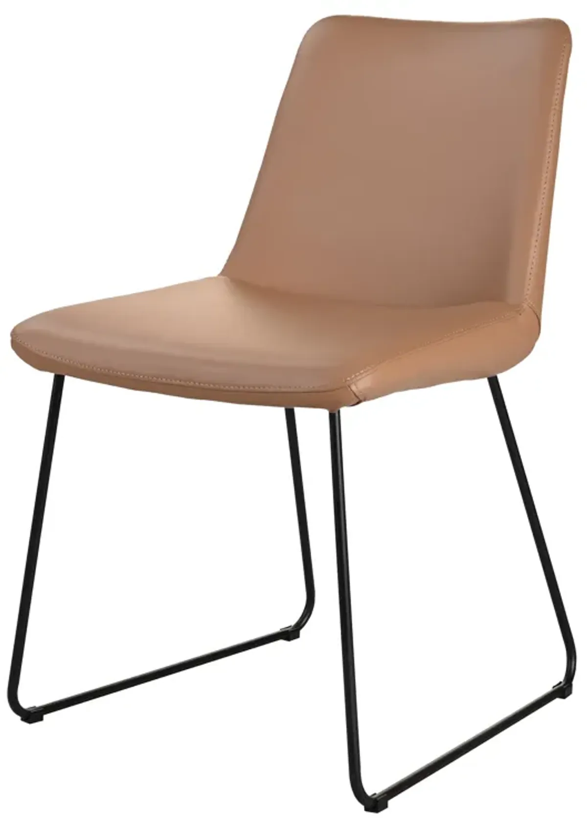 VILLA DINING CHAIR LIGHT BROWN-SET OF TWO