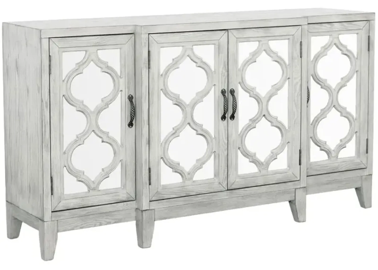 Mckellen 4-door Accent Cabinet Antique White