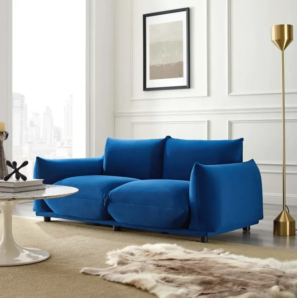 Copious Performance Velvet Loveseat