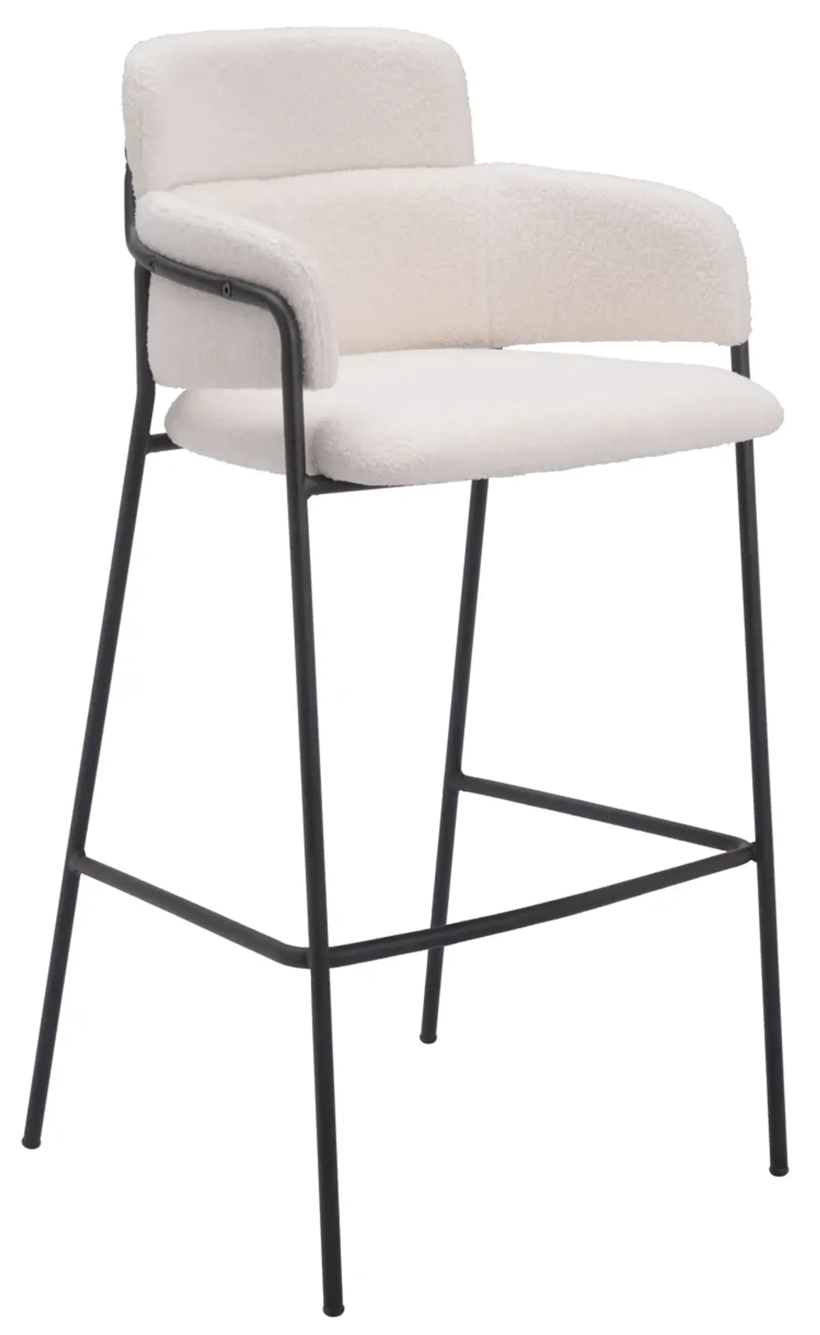 Marcel Barstool (Set of 2) Cream