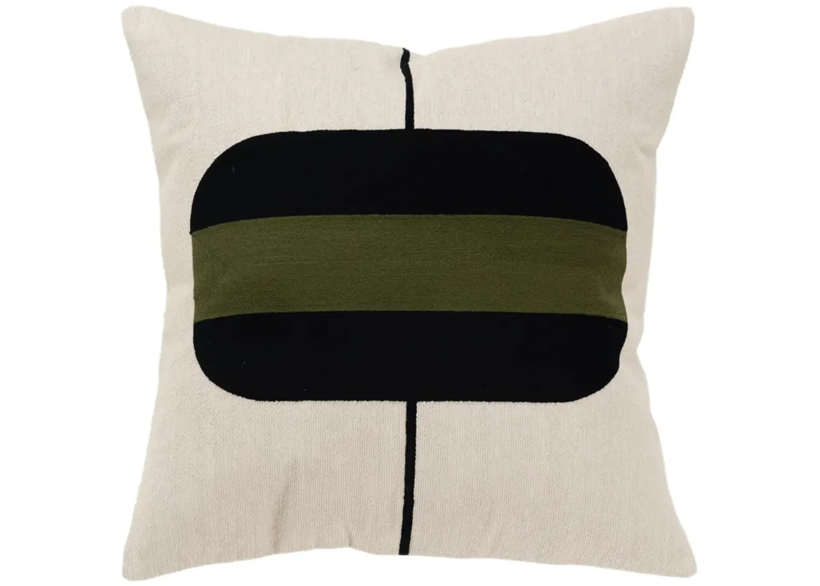 color block  natural  Pillow