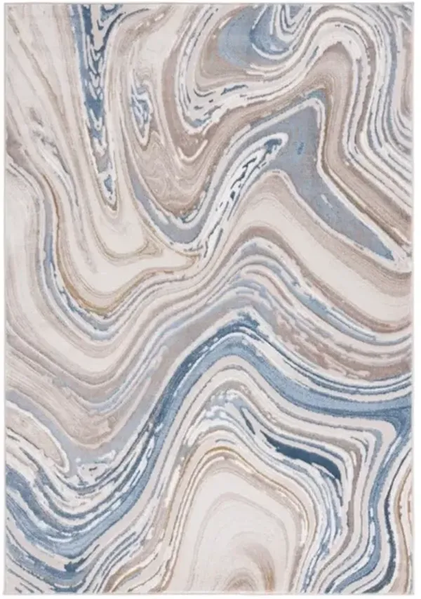 PRESTIGE 108 Blue 8' X 10' Large Rectangle Rug