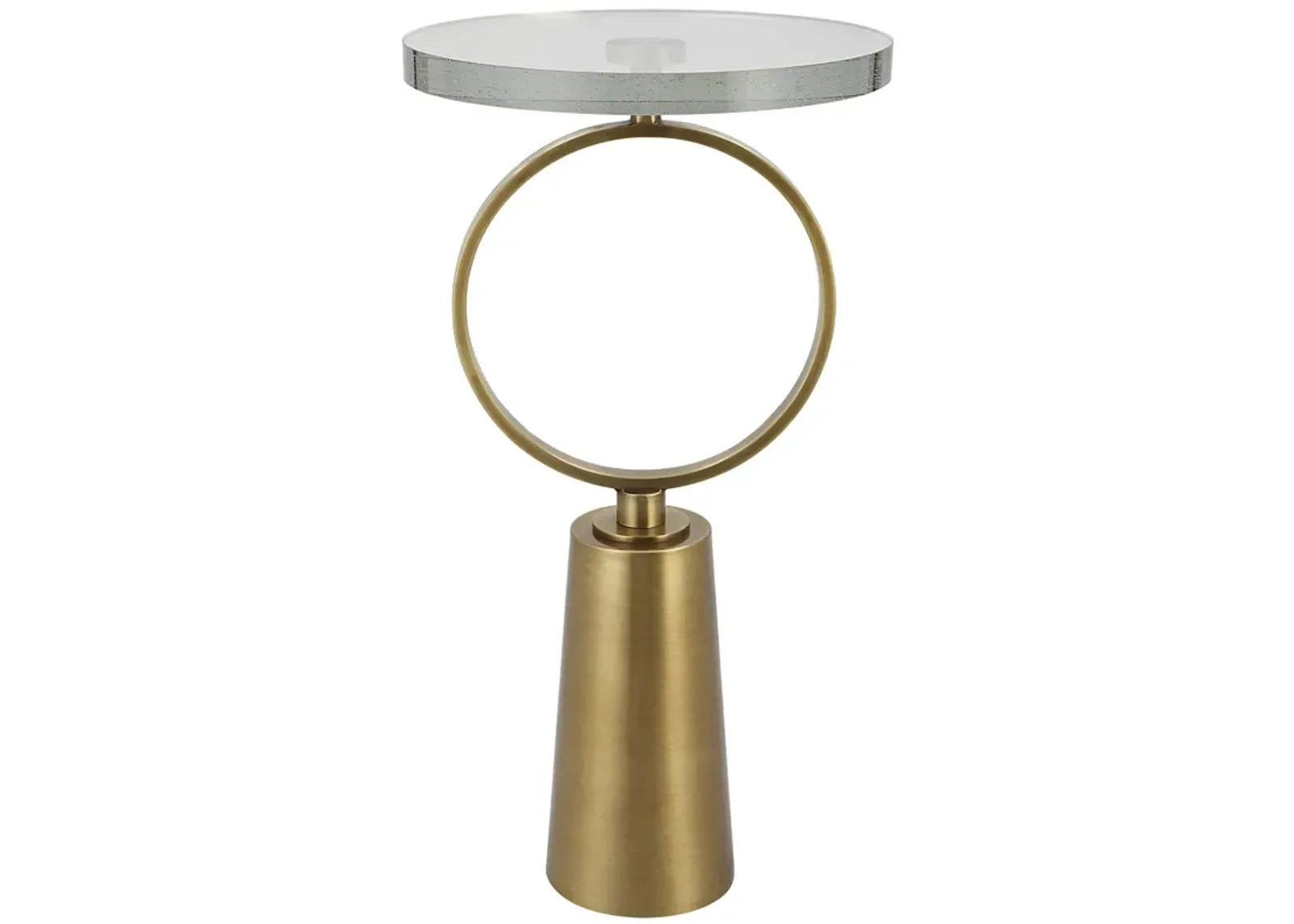 Ringlet Brass Accent Table