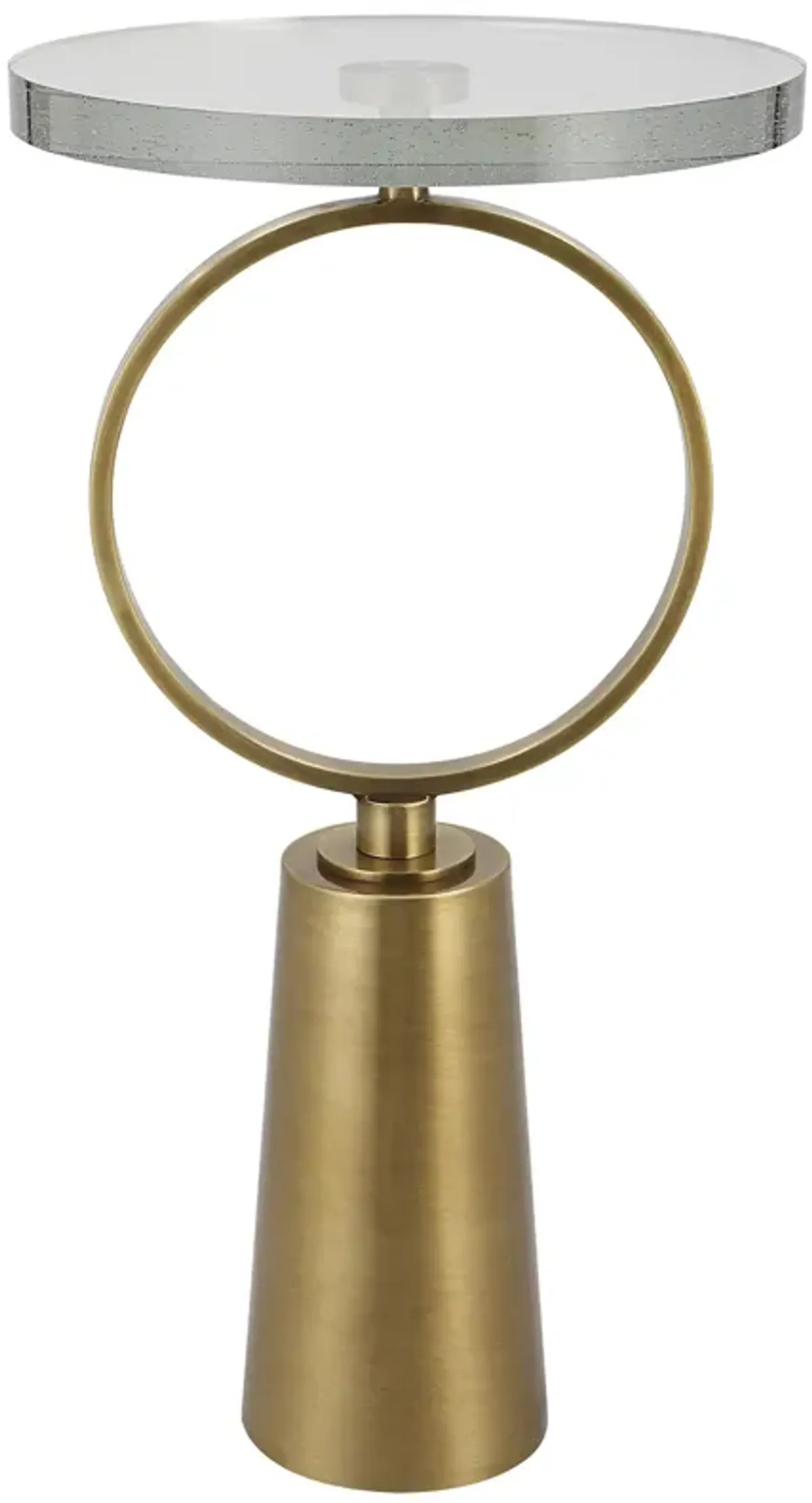 Ringlet Brass Accent Table