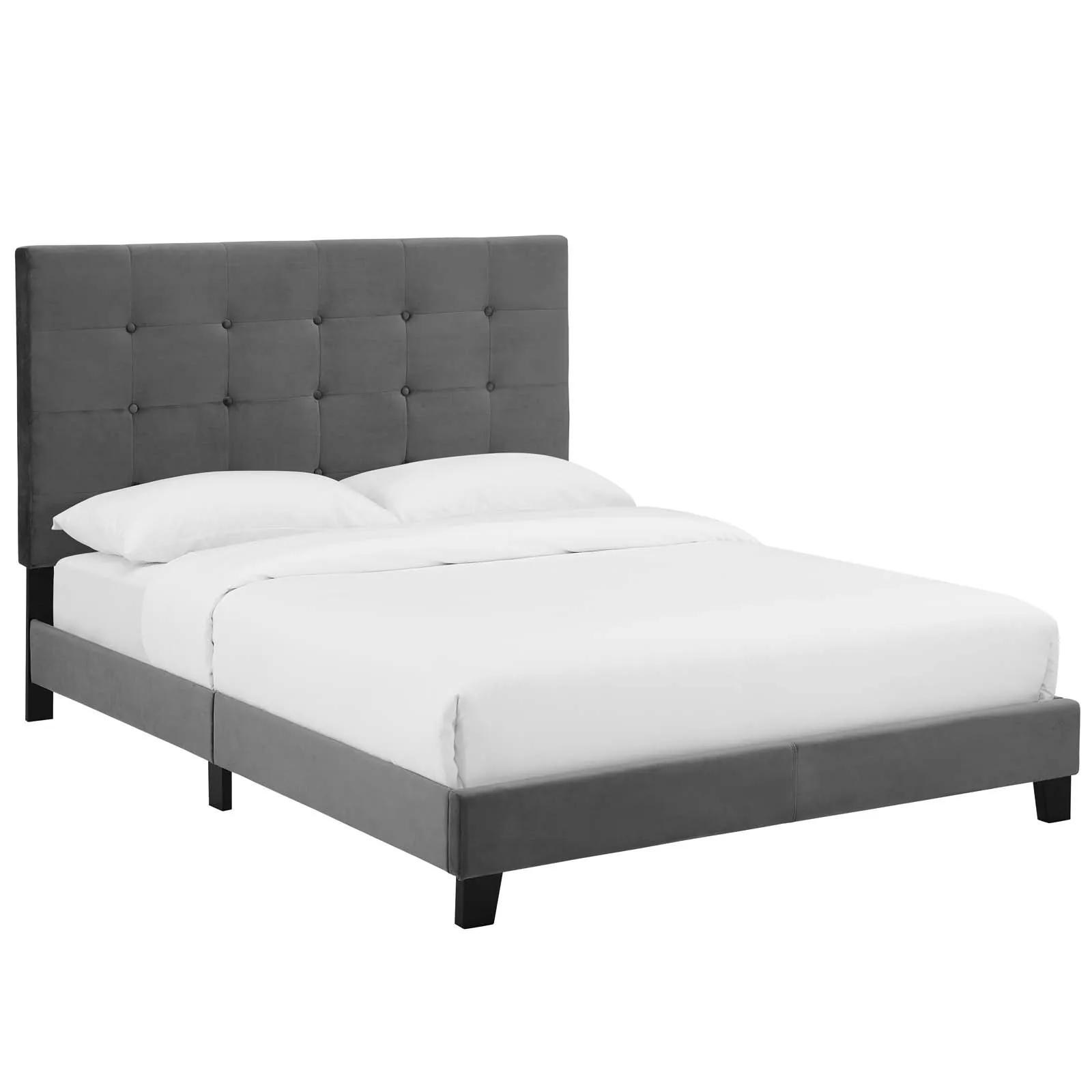 Melanie Tufted Platform Bed