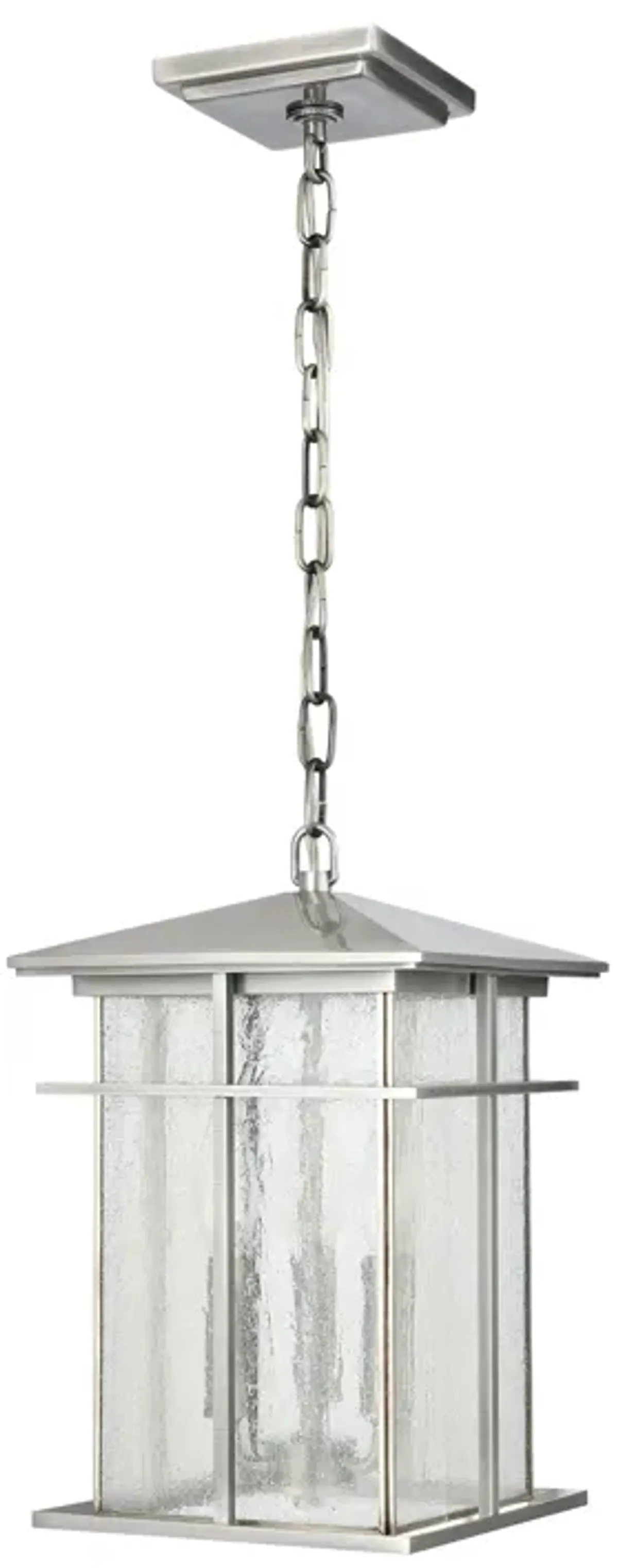 Oak Park 9" Wide 3-Light Outdoor Pendant - Antique Brushed Aluminum