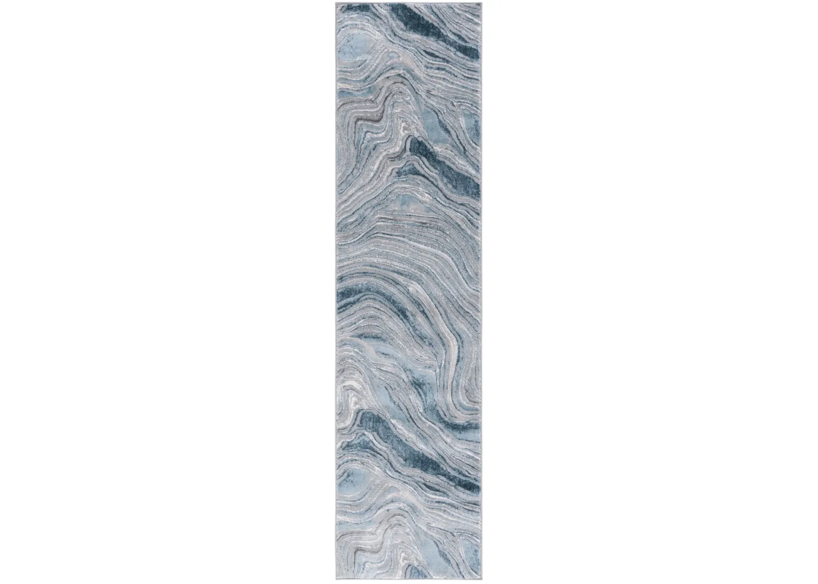 MEADOW 564 BLUE  2' x 9' Runner Rug