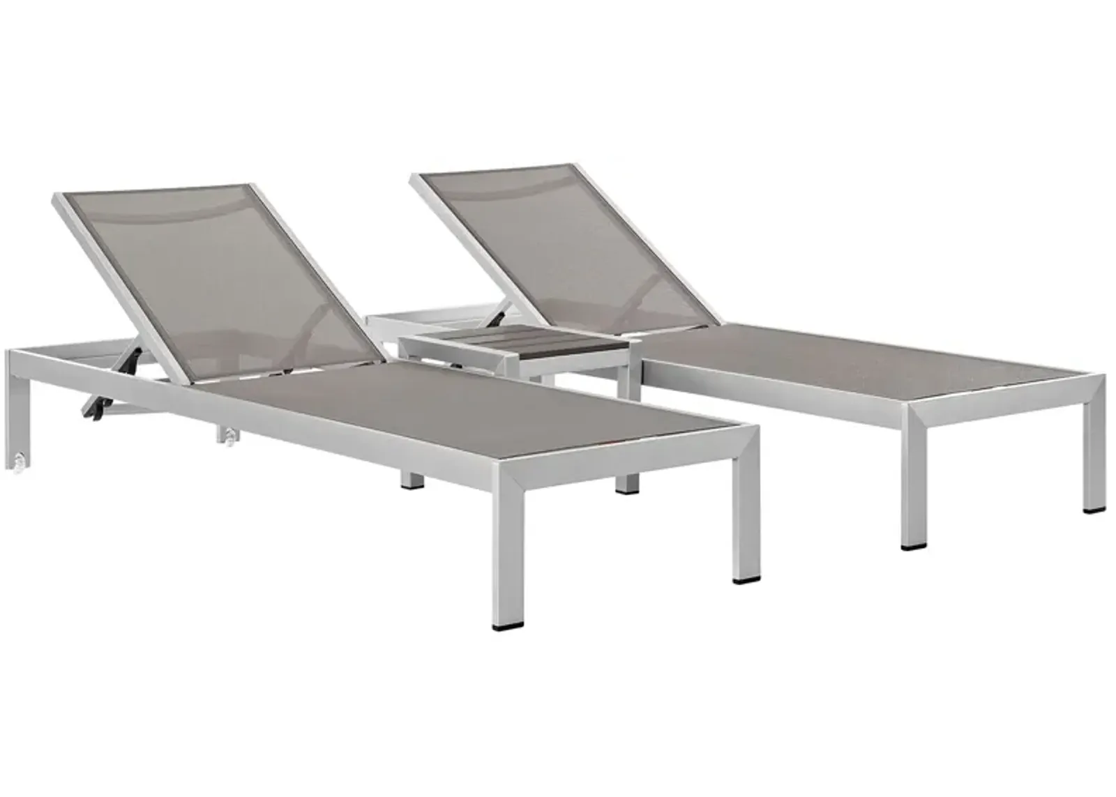 Shore 3 Piece Outdoor Patio Aluminum Set