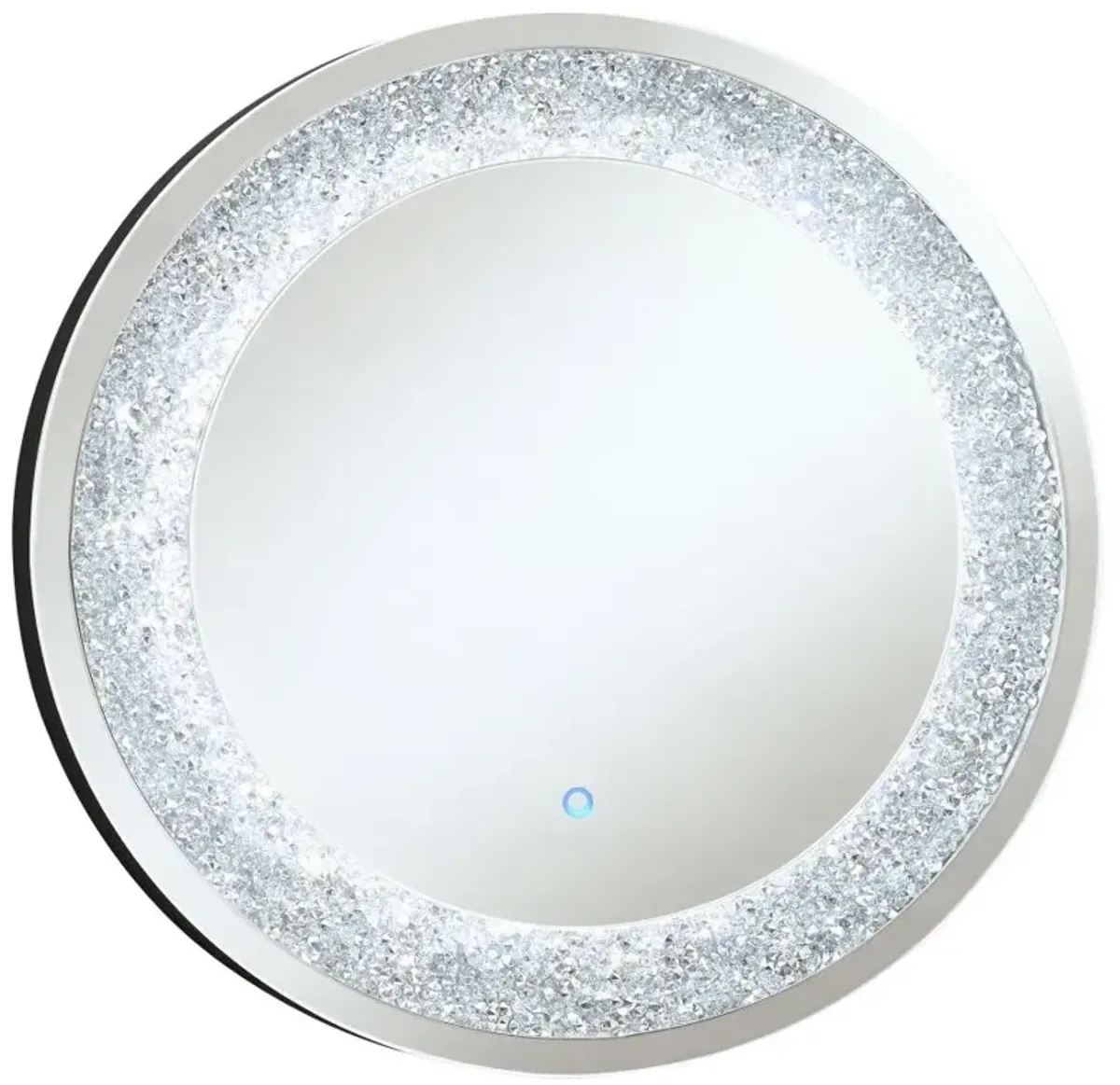 Landar Round Wall Mirror Silver