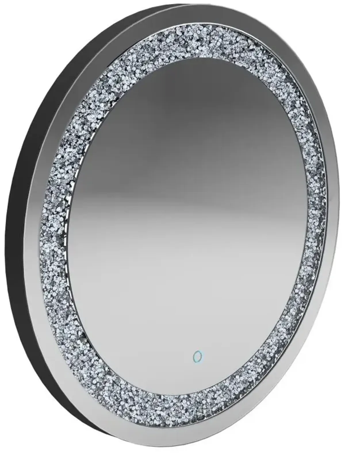 Landar Round Wall Mirror Silver