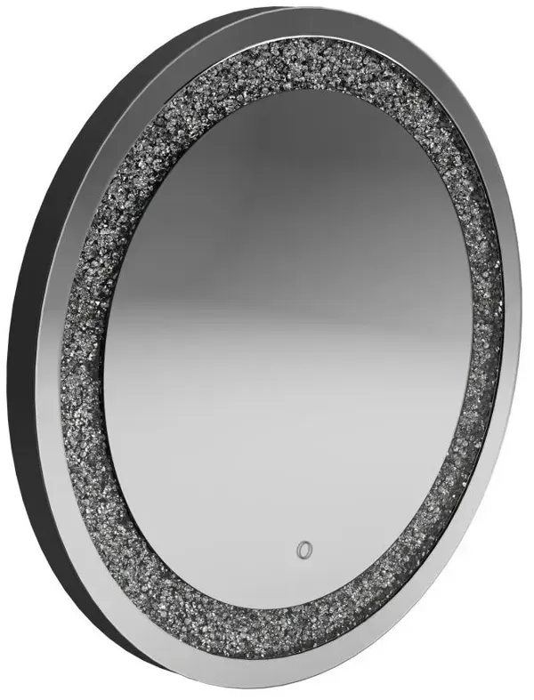 Landar Round Wall Mirror Silver