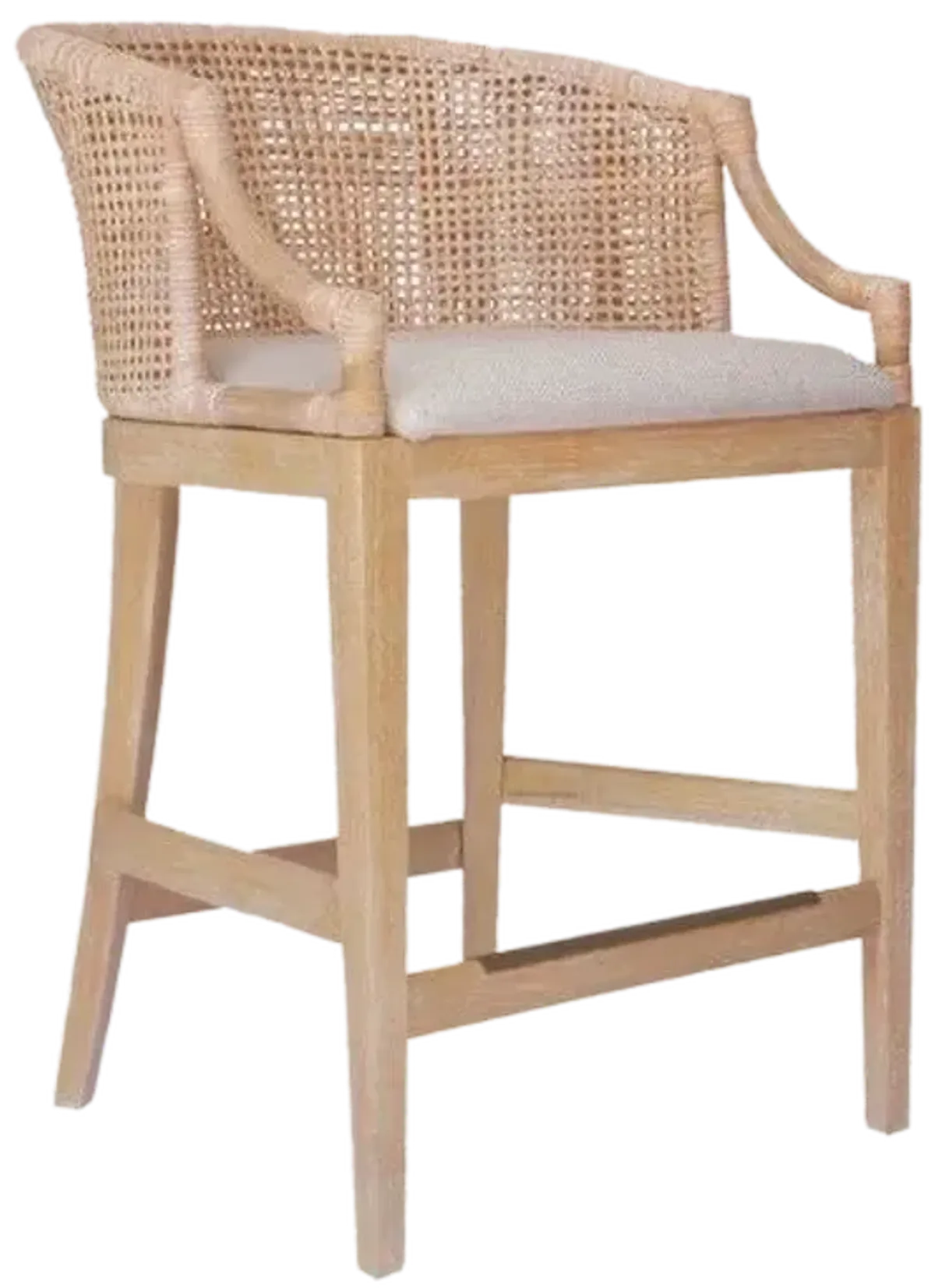 Playa Handcrafted Rattan Counter Stool 25" H