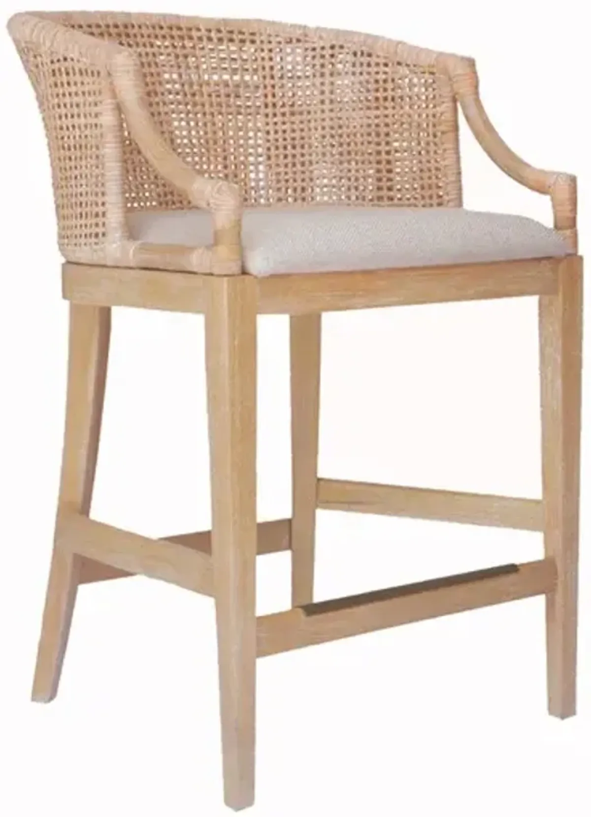 Playa Handcrafted Rattan Counter Stool 25" H