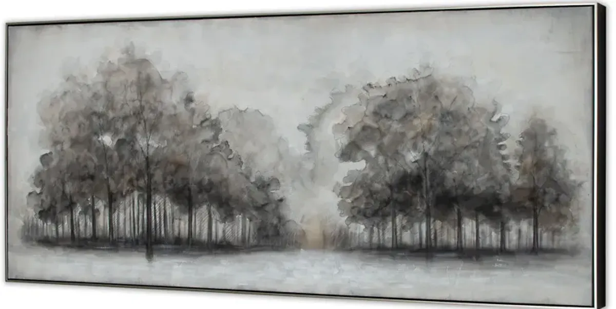 Wildwood Fog, Hand Painted Canvas