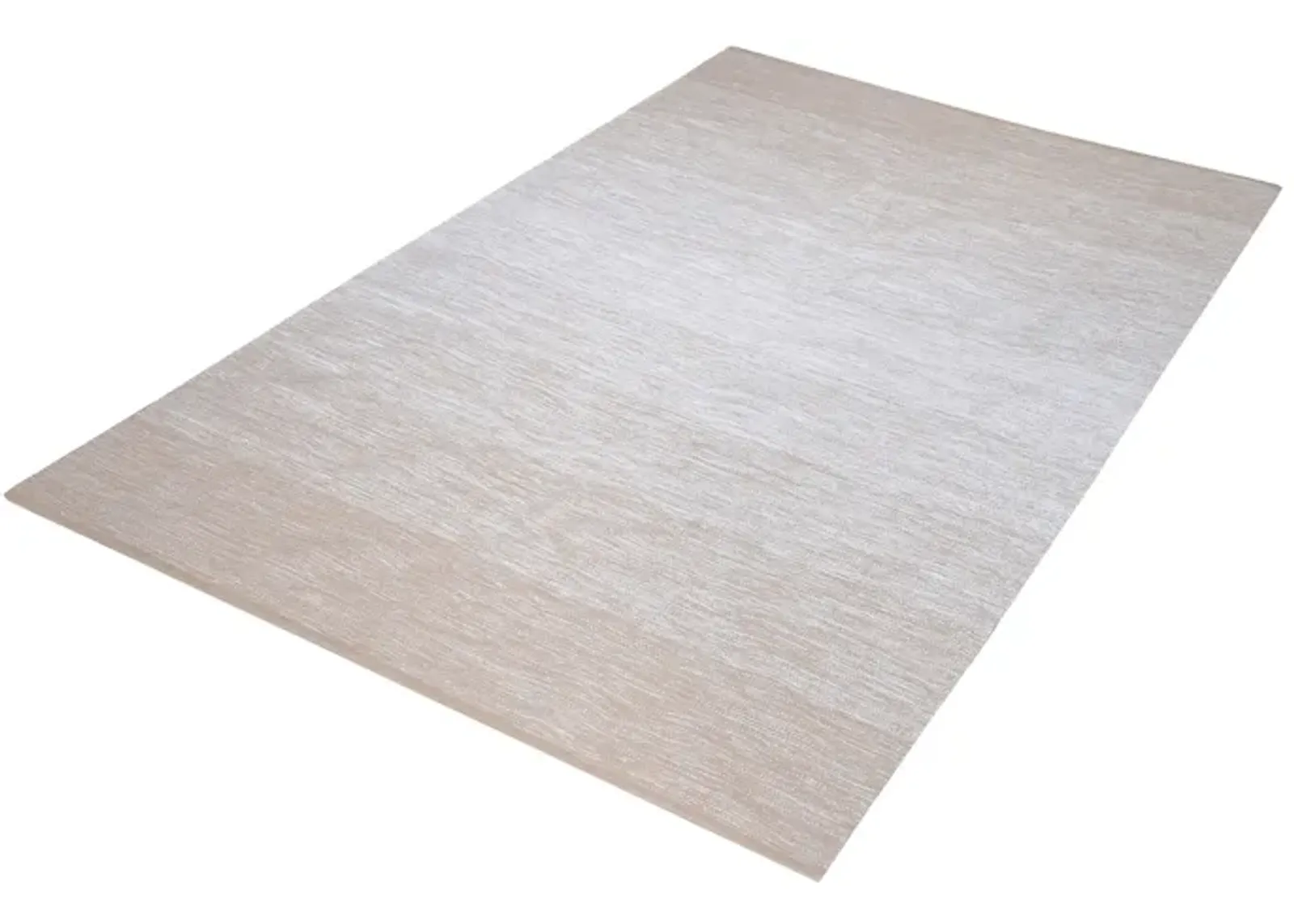 Delight Handmade Cotton Rug in Beige and White