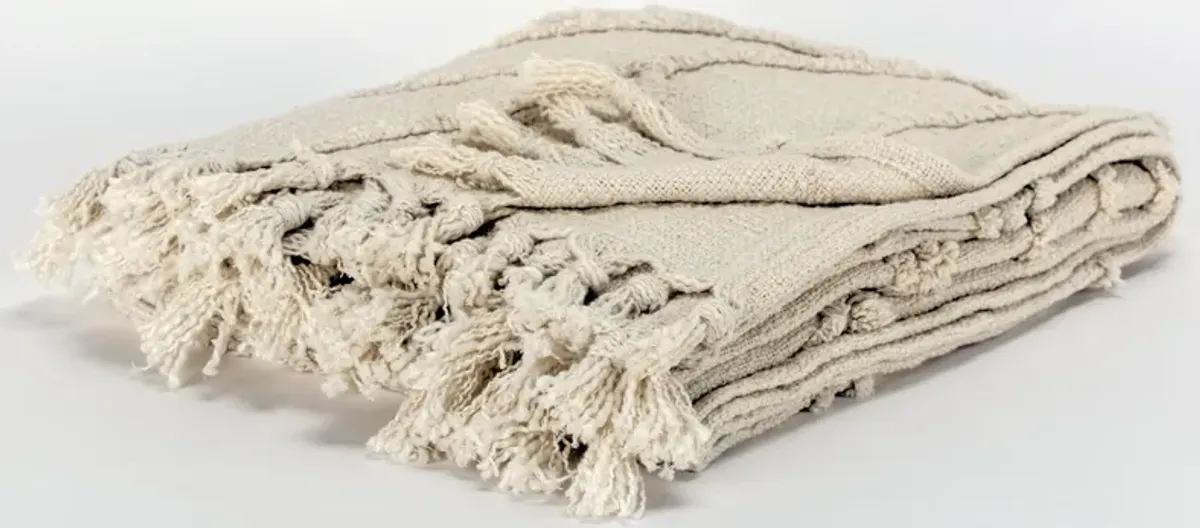 Botanical Natural  Throw