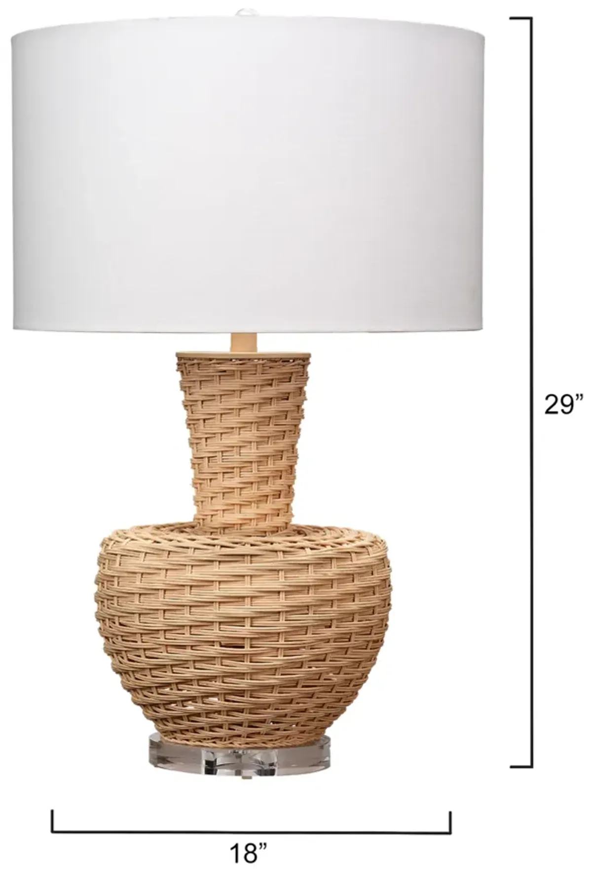 Portobello Rattan Table Lamp