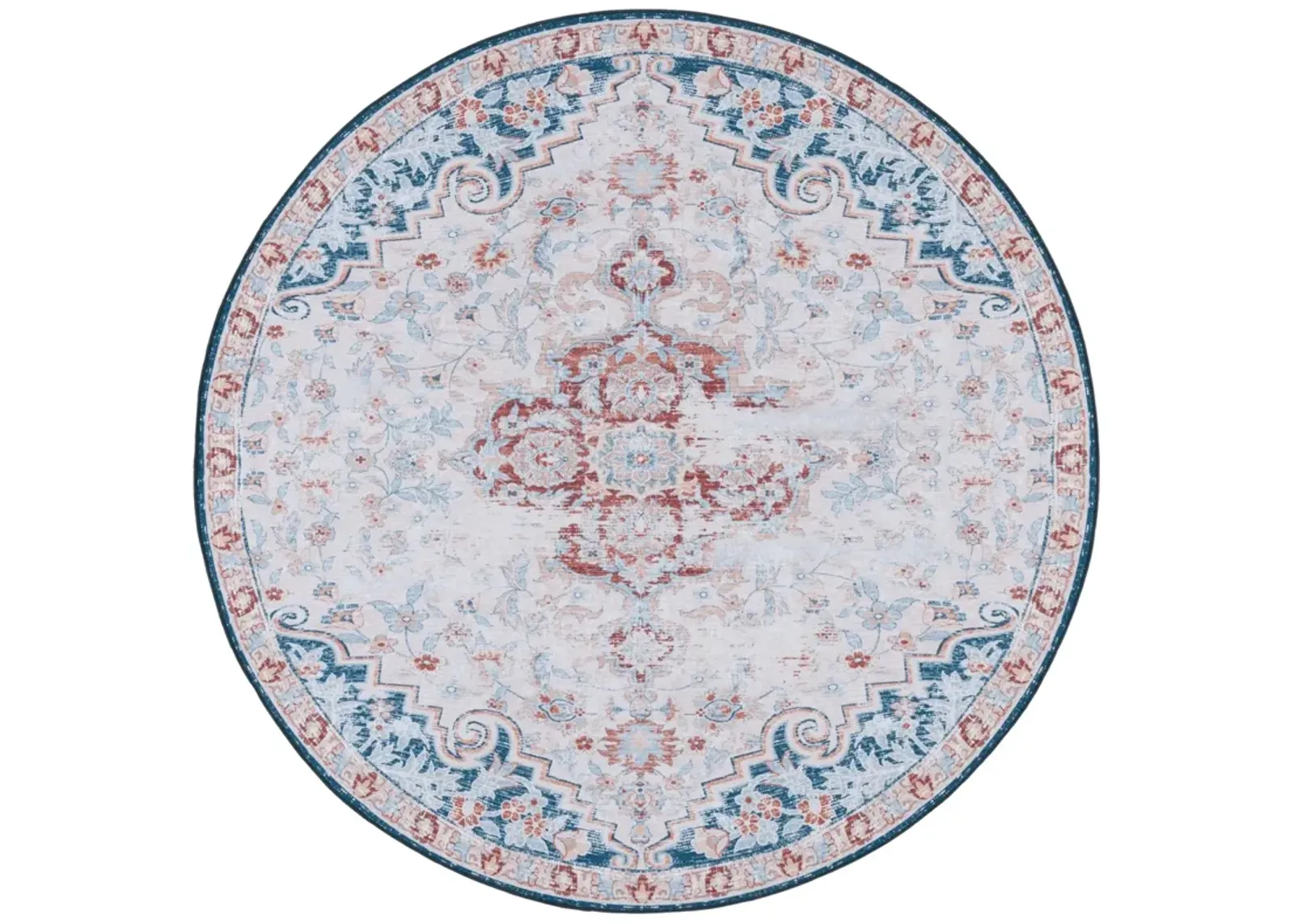 TUCSON 117 M/W S/R BEIGE  8' x 8' Round Round Rug