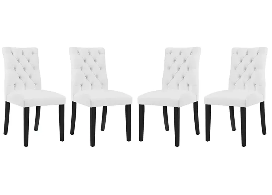 Duchess Dining Chair Vinyl Set of 4