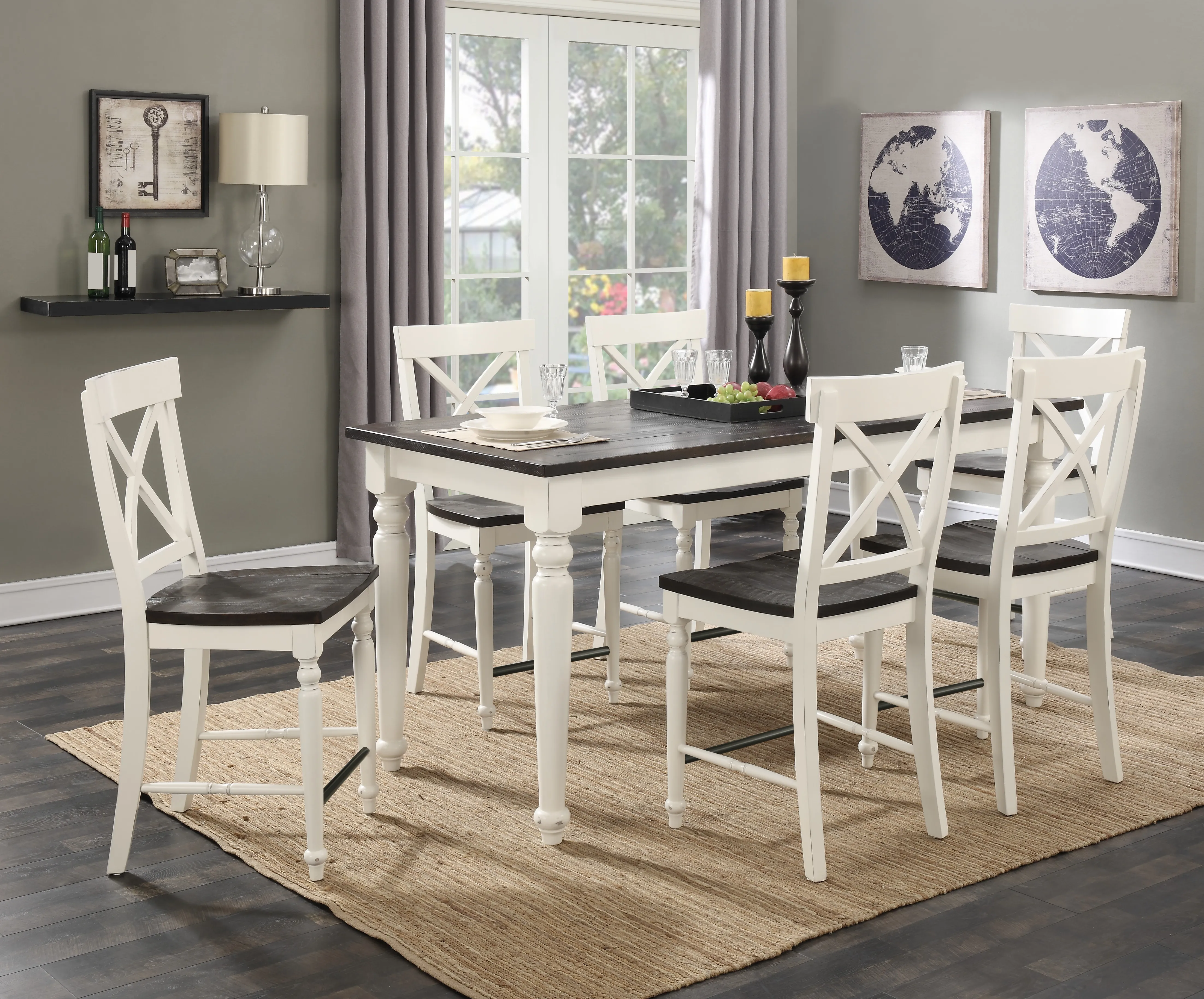 Mountain Retreat Gathering Height Butterfly Leaf Dining Table