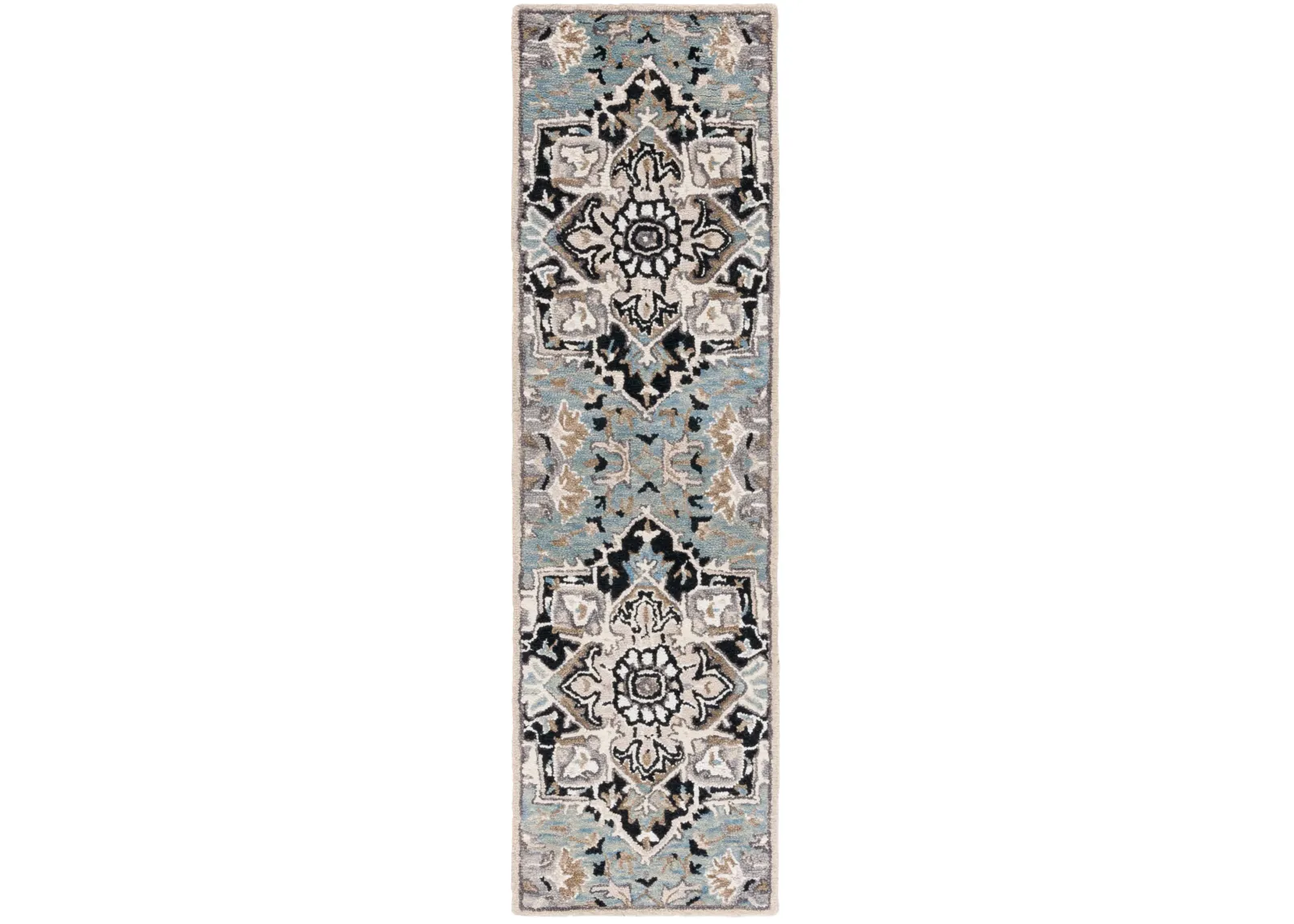 ASPEN 107 BLUE  2'-3' x 8' Runner Rug