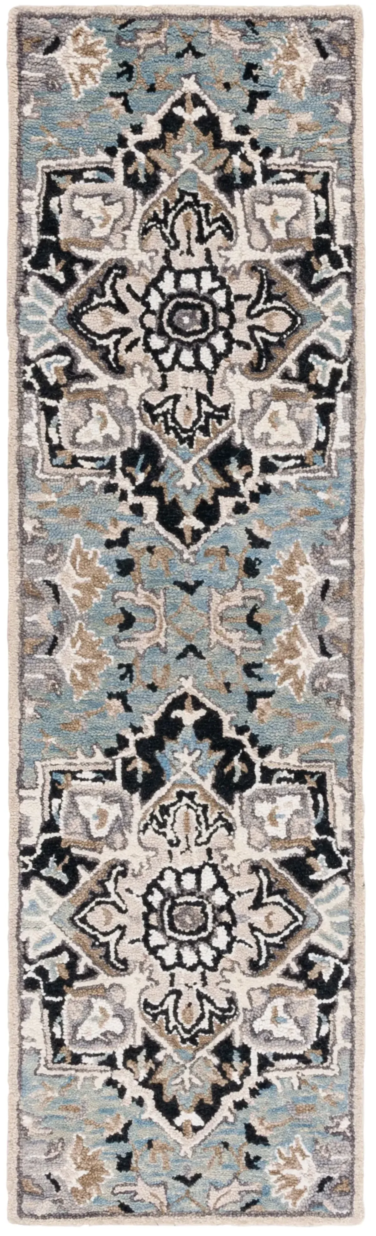 ASPEN 107 BLUE  2'-3' x 8' Runner Rug