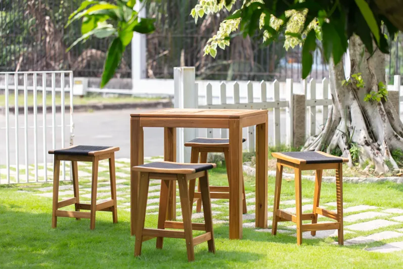 Panama Jack Laguna 5-Piece Backless Pub Dining Set