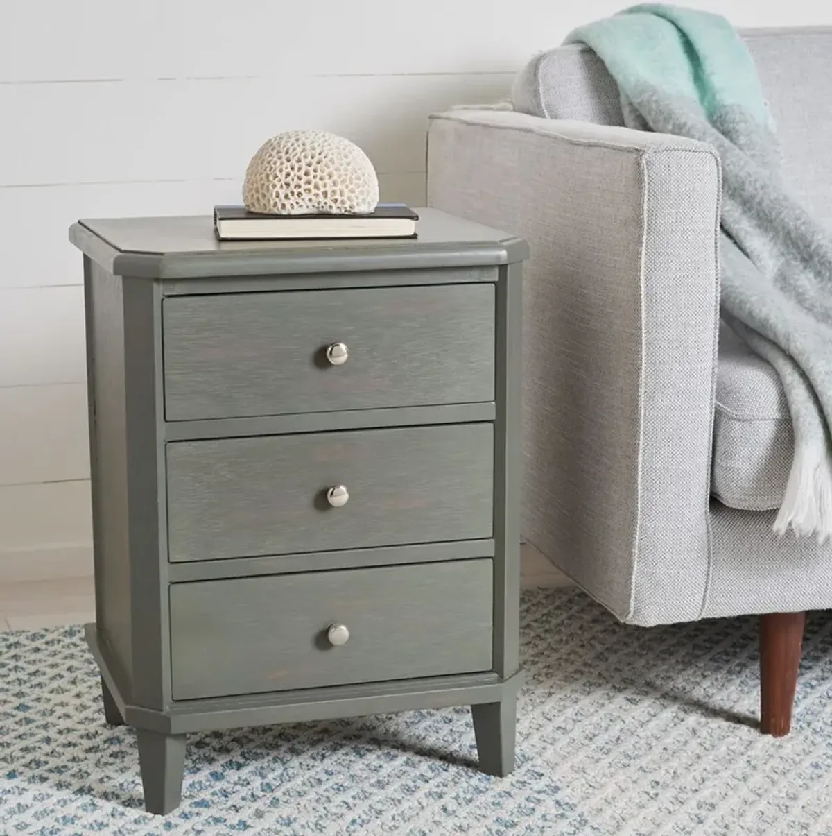 JOE NIGHTSTAND WITH STORAGE DRAWERS 