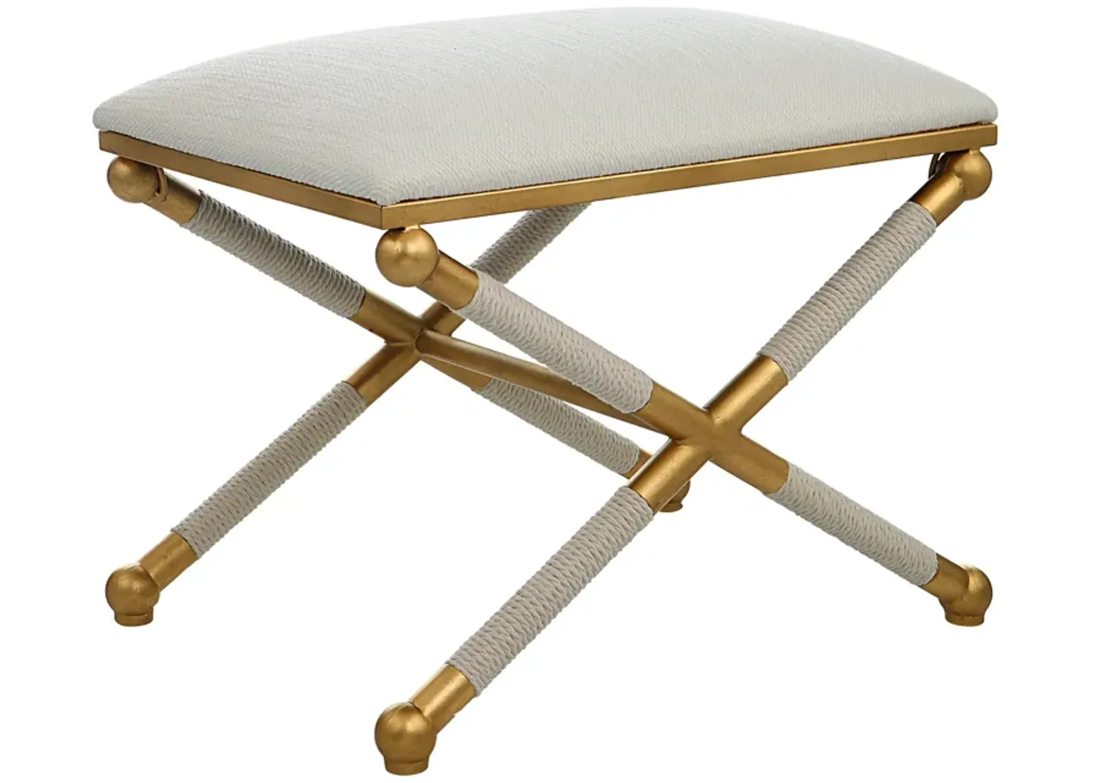 Socialite White Small Bench