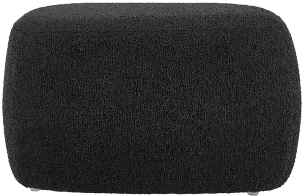 Carlese Fabric Small Ottoman,  Palladian Charcoal 