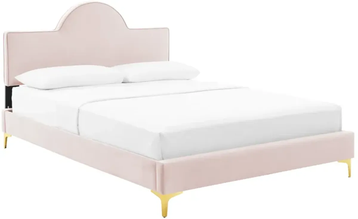 Sunny Performance Velvet Queen Bed