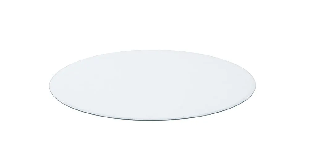 54" Round Glass Table Top Clear