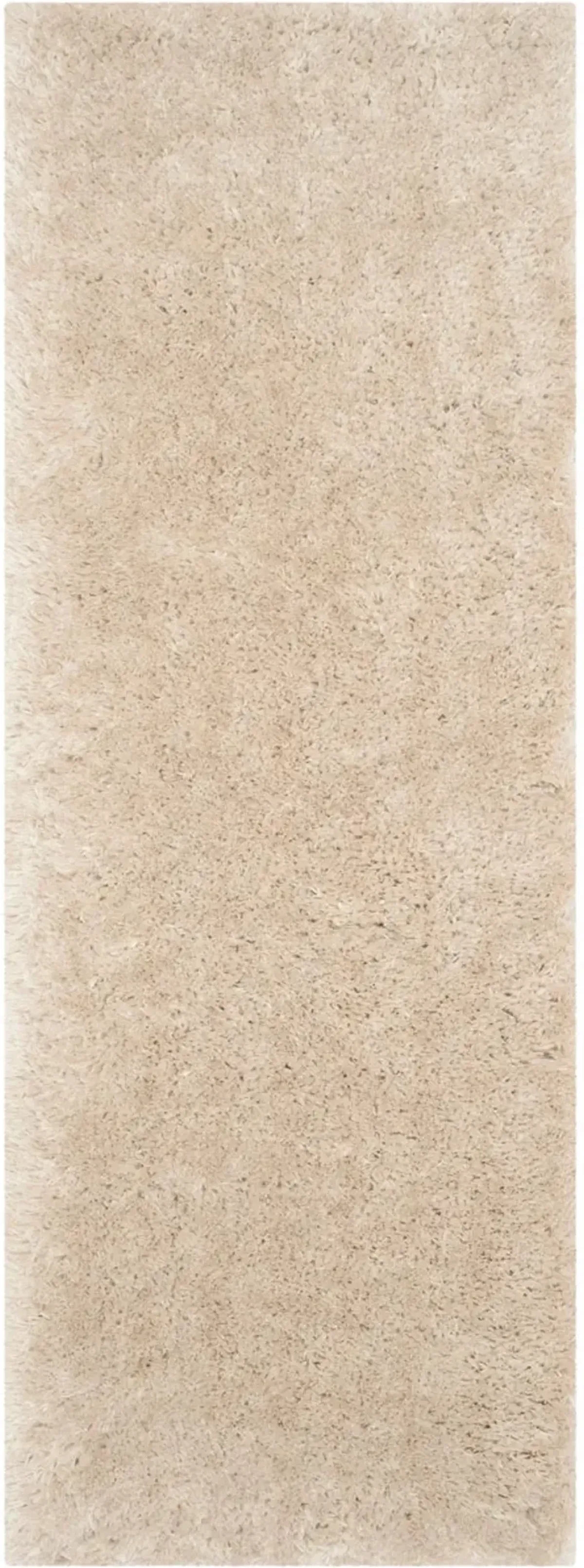 ARCTIC SHAG Beige 2'-3' X 8' Runner Rug