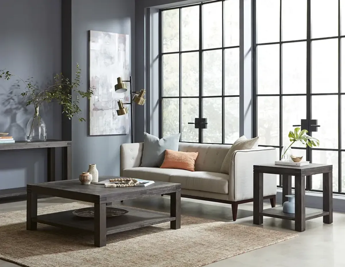 Meadow Solid Wood Coffee Table In Graphite