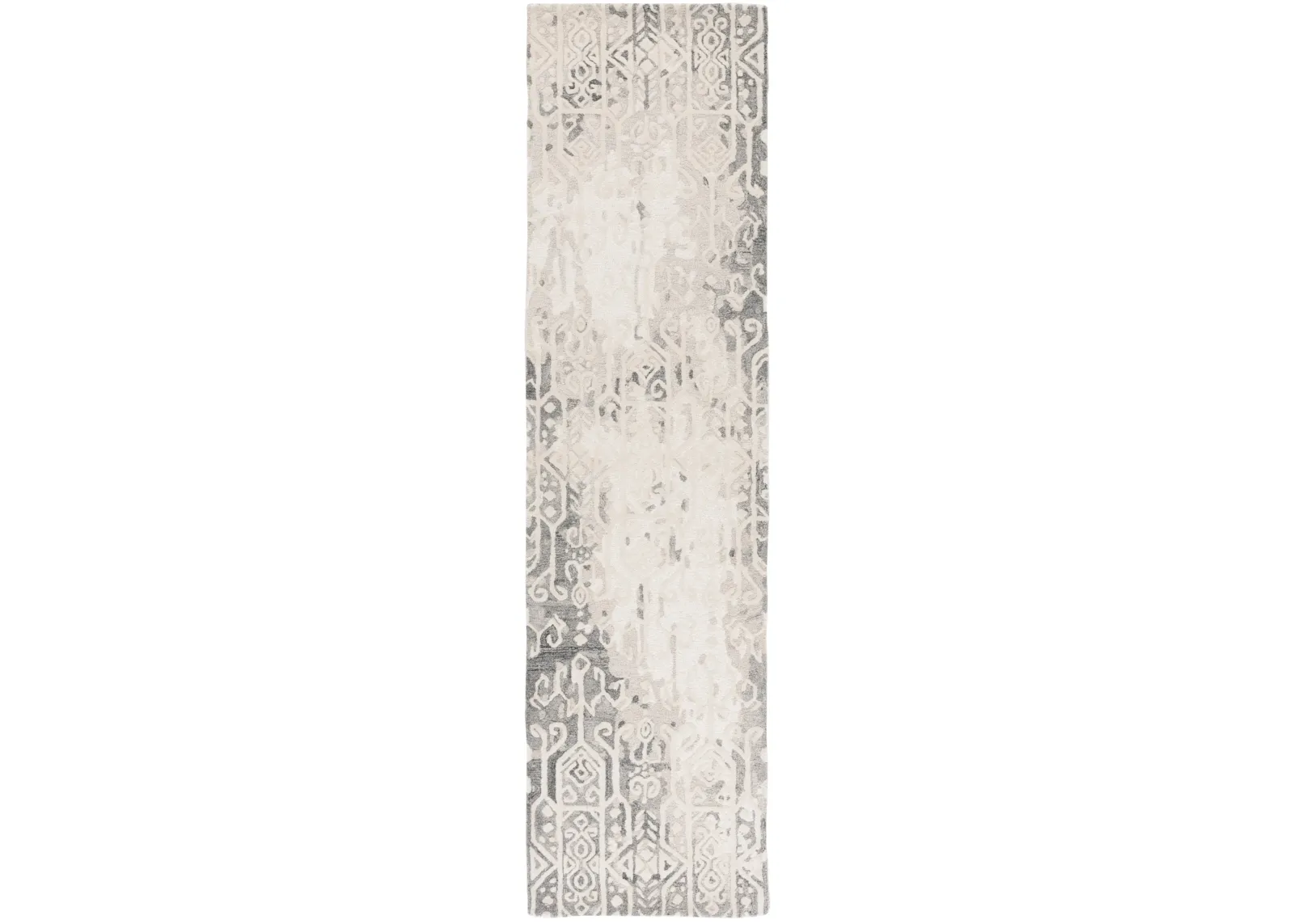 EBONY 130 SILVER  2'-3' x 9' Runner Rug