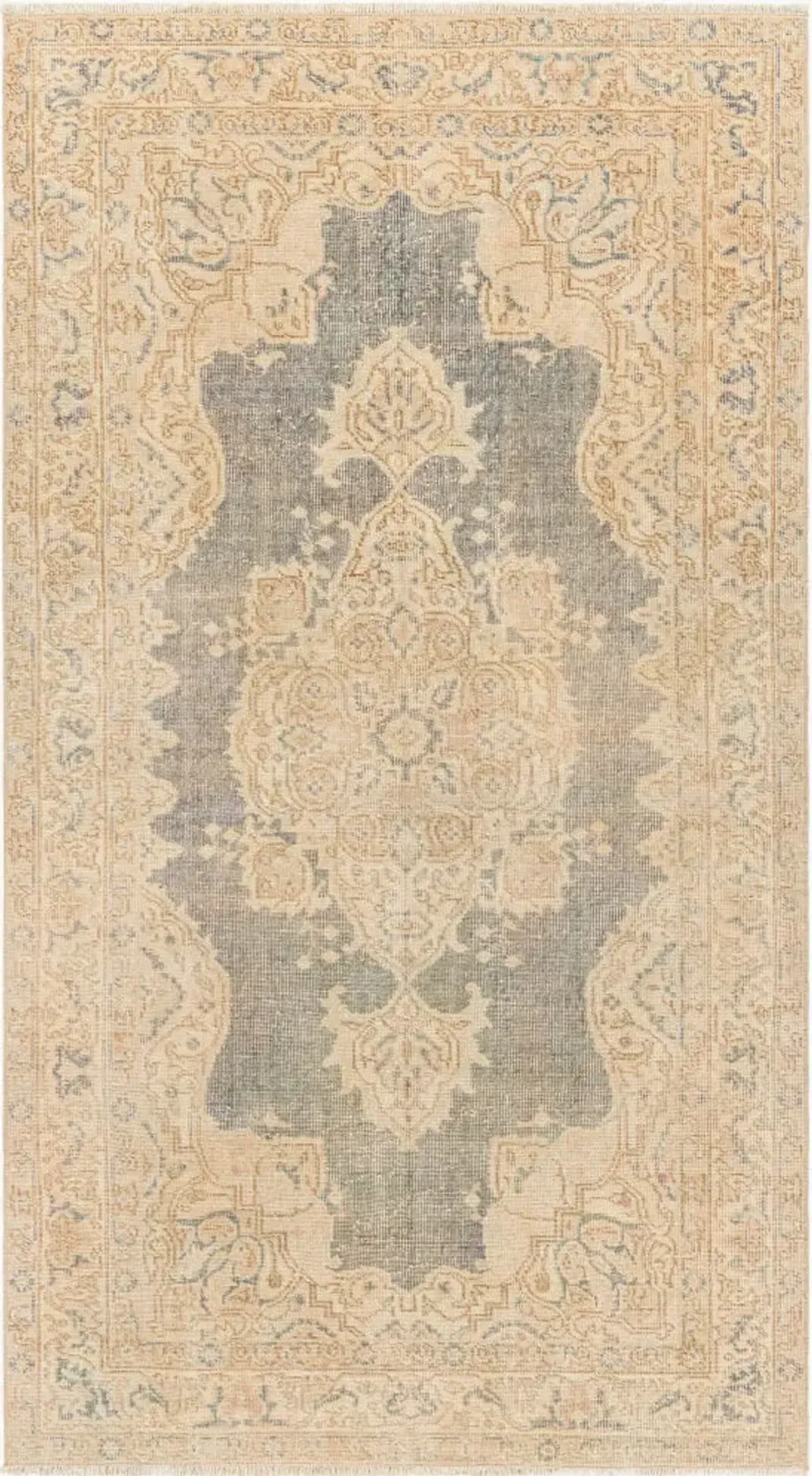 Antique One of a Kind AOOAK-1253 3'7" x 6'6" Handmade Rug