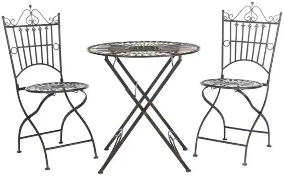 Belen Bistro Set, One Table And Two Chairs