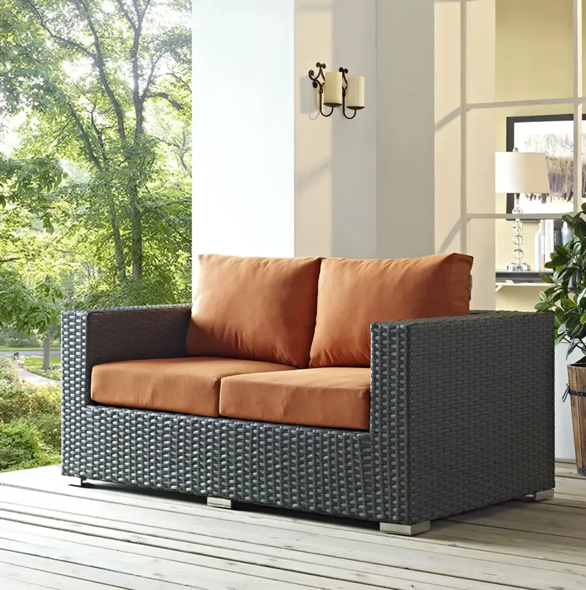 Sojourn Outdoor Sunbrella Loveseat